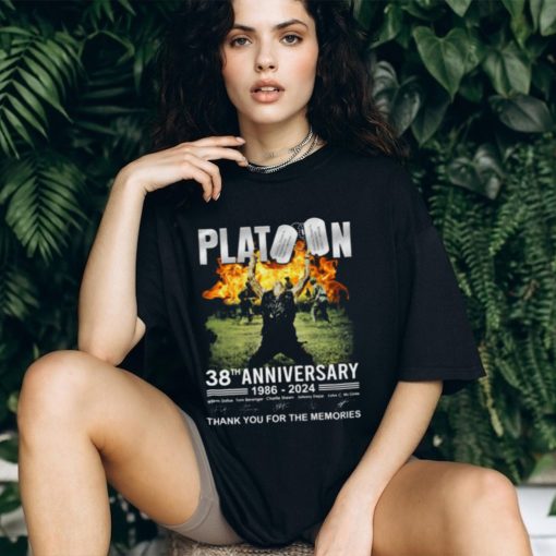 Platoon 38th Anniversary 1986 – 2024 Thank You For The Memories T Shirt