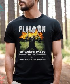 Platoon 38th Anniversary 1986 – 2024 Thank You For The Memories T Shirt