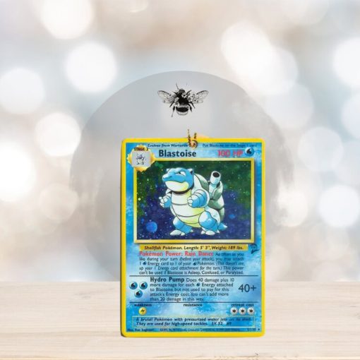 Pokemon Blastoise Rare Card 2023 Holiday Gift Ornament