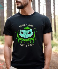 Pokemon Bulbasaur skull grass choose train fight evolve 1996 shirt