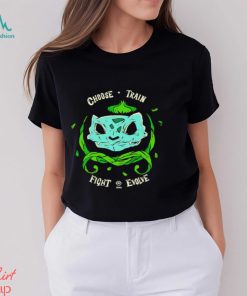 Pokemon Bulbasaur skull grass choose train fight evolve 1996 shirt