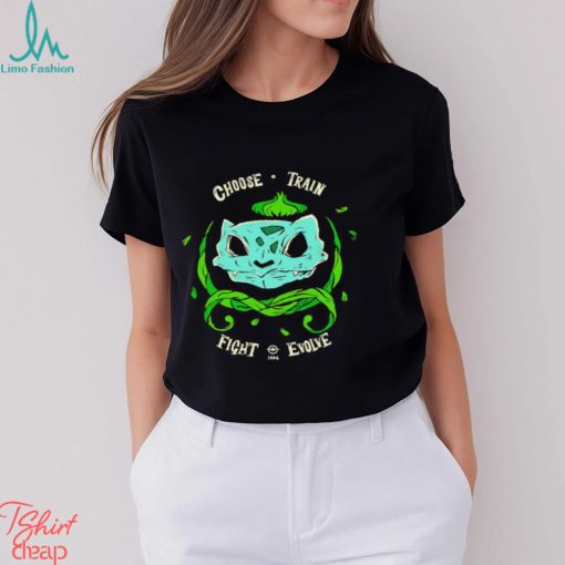 Pokemon Bulbasaur skull grass choose train fight evolve 1996 shirt