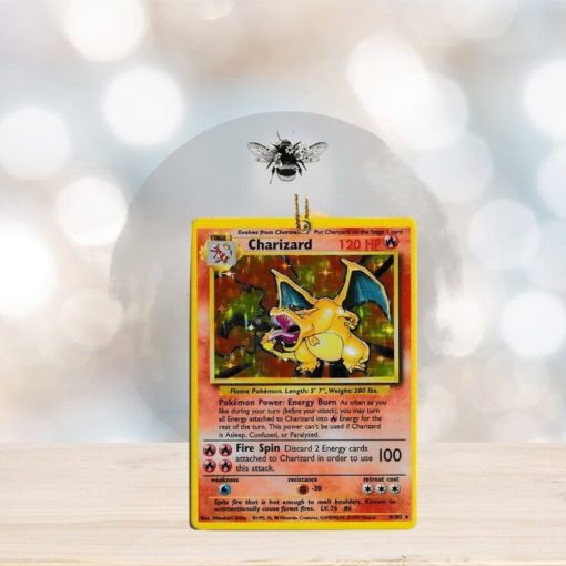 Pokemon Charizard Rare Card Christmas 2023 Holiday Gift Ornament