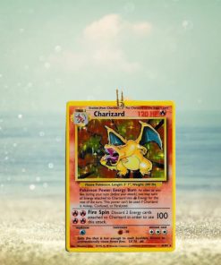 Pokemon Charizard Rare Card Christmas 2023 Holiday Gift Ornament