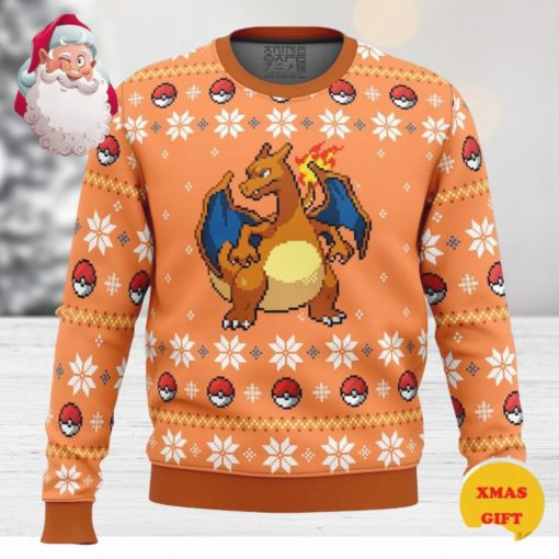 Pokemon Christmas Blaze Charizard Christmas AOP Sweater