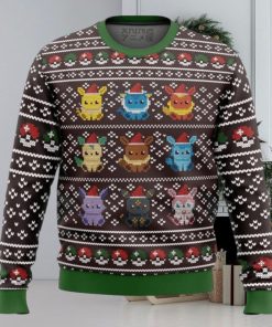 Pokemon Eeveelution Ugly Christmas Sweater