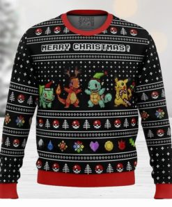 Pokemon Kanto Starters Ugly Christmas Sweater