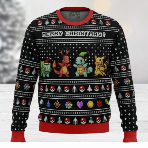 Pokemon Kanto Starters Ugly Christmas Sweater