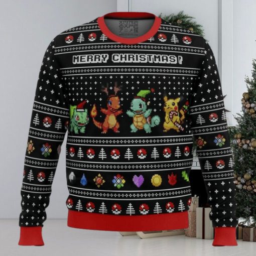 Pokemon Kanto Starters Ugly Christmas Sweater