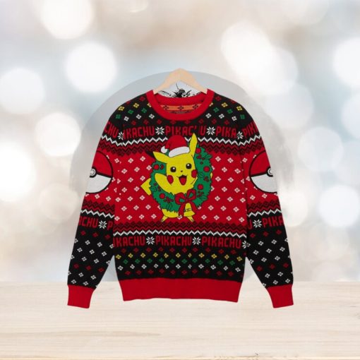 Pokémon Pikachu Wreath Holiday Sweater