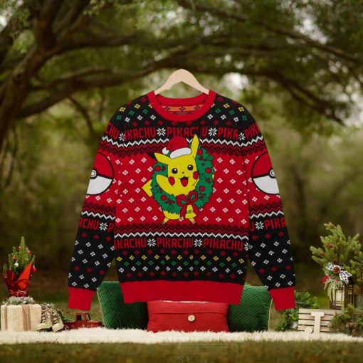 Pokémon Pikachu Wreath Holiday Sweater