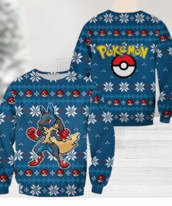 Pokemon Ugly Christmas Sweater Custom Lucario Xmas Gift Clothes