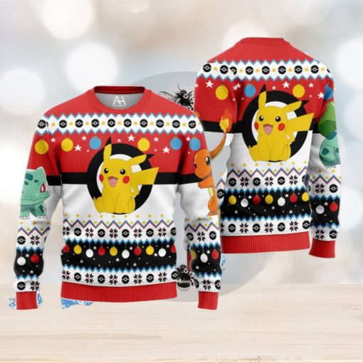 Pokemon Ugly Christmas Sweater For Men Womens 3D All Over Printed