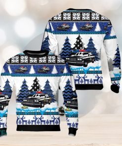 Police Car Christmas AOP Sweater