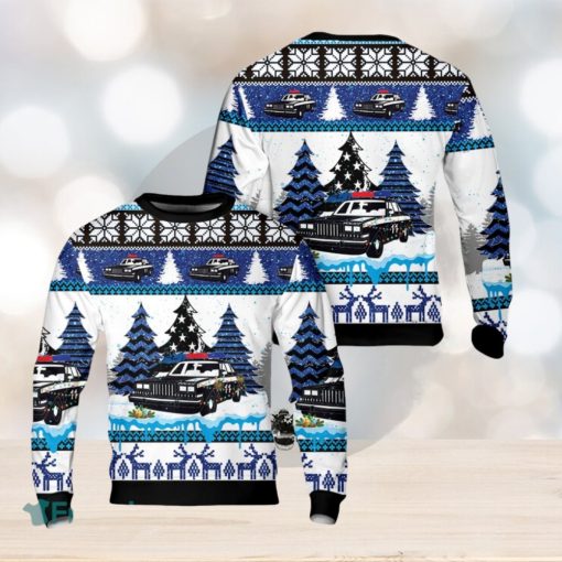 Police Car Christmas AOP Sweater