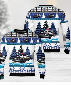 Police Car Christmas AOP Sweater