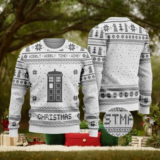 Police1 Box Knitted Christmas Sweater For Men And Women