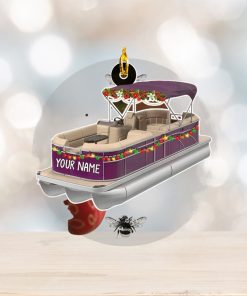 Pontoon Boat Colorful Personalized Acrylic Ornament