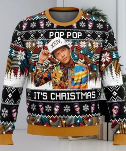 Pop Pop It’s Christmas Bruno Mars Ugly Christmas Sweater