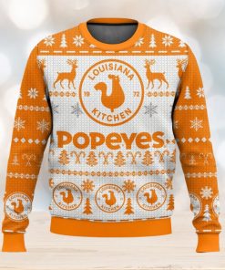 Popeyes Ugly Christmas Sweater 2023 Christmas Gift 3D Sweater