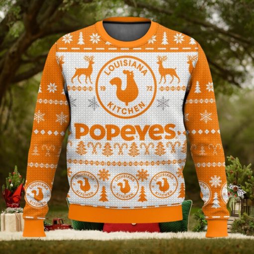 Popeyes Ugly Christmas Sweater 2023 Christmas Gift 3D Sweater