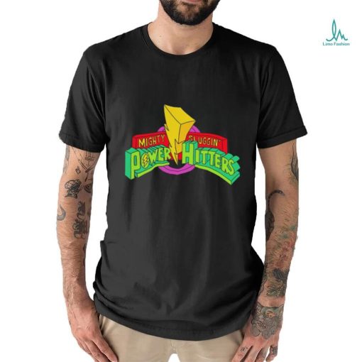 Power Rangers Mighty Sluggin’ Power Hitters logo shirt