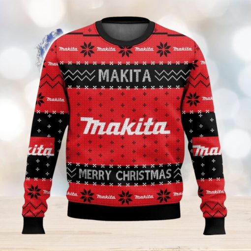 Power Tools Makita All Over Printed Ugly Christmas Sweater Trending Christmas Gift Ideas