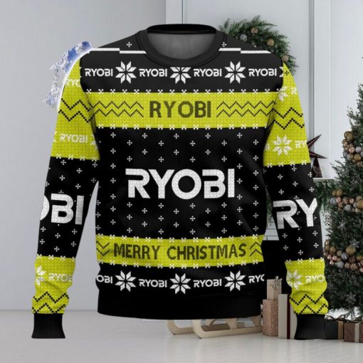 Power Tools Ryobi All Over Printed Ugly Christmas Sweater Trending Christmas Gift Ideas