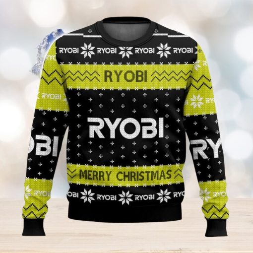 Power Tools Ryobi All Over Printed Ugly Christmas Sweater Trending Christmas Gift Ideas