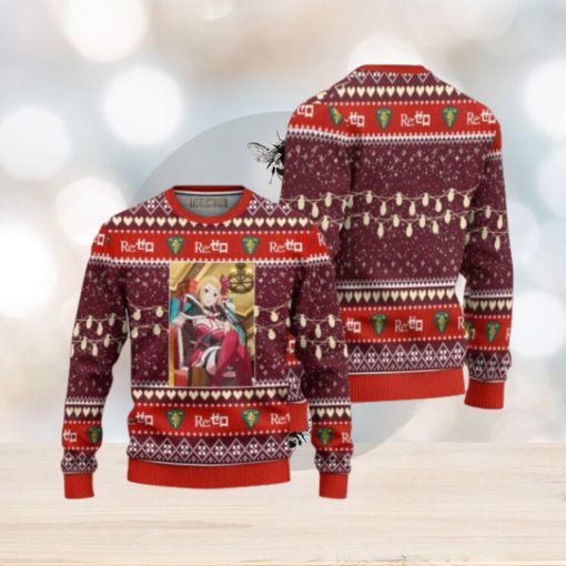 Priscilla Barielle Anime Ugly Christmas Sweater Custom Re Zero Xmas Gift