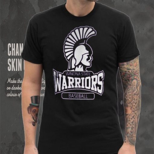 ProSphere Purple Winona State Warriors Baseball Logo Stripe T Shirt