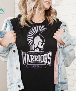 ProSphere Purple Winona State Warriors Baseball Logo Stripe T Shirt