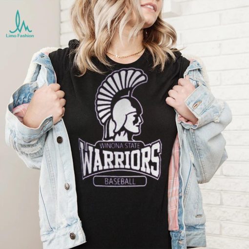 ProSphere Purple Winona State Warriors Baseball Logo Stripe T Shirt