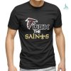 Santa Grinch Minnesota Vikings give gifts candy cane Browns Christmas shirt