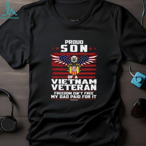 Proud Son Of A Vietnam Veteran V Neck T Shirt