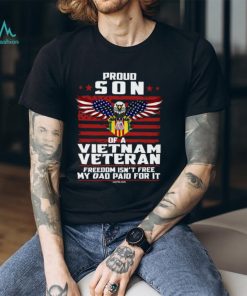 Proud Son Of A Vietnam Veteran V Neck T Shirt