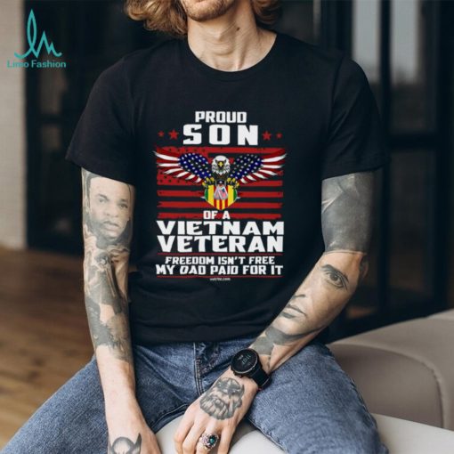 Proud Son Of A Vietnam Veteran V Neck T Shirt