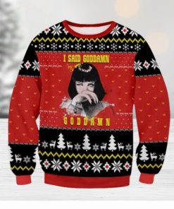 Pulp Fiction Ugly Sweater Christmas Gift For Men And Women