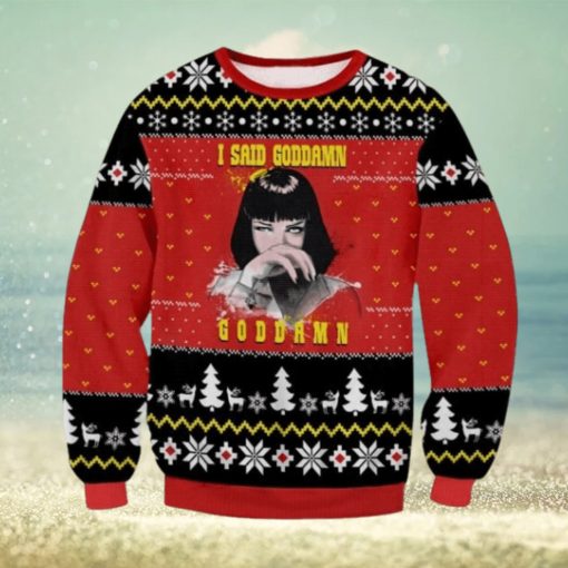 Pulp Fiction Ugly Sweater Christmas Gift For Men And Women