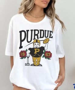 Purdue Boilermakers Homefield 1967 Rose Bowl Ringer Mascot T shirt