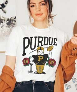 Purdue Boilermakers Homefield 1967 Rose Bowl Ringer Mascot T shirt