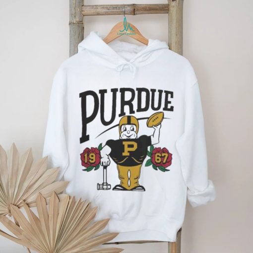 Purdue Boilermakers Homefield 1967 Rose Bowl Ringer Mascot T shirt