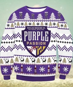 Purple Passion Beer Ugly Christmas Sweater, Gift for Christmas Holiday