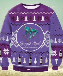 Purple Toad Winery Ugly Christmas Sweater, Gift for Christmas Holiday