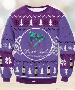 Purple Toad Winery Ugly Christmas Sweater, Gift for Christmas Holiday