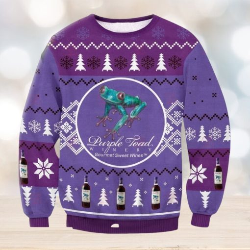 Purple Toad Winery Ugly Christmas Sweater, Gift for Christmas Holiday