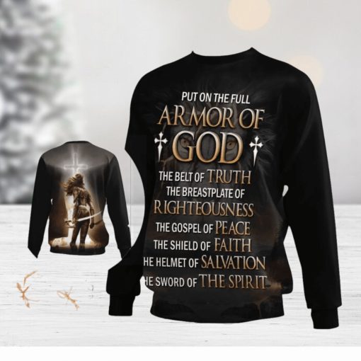 Put On The Full Armor Of GOD Ugly Christmas Sweater