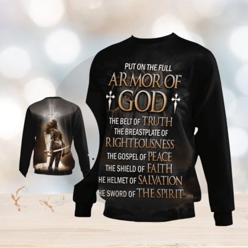 Put On The Full Armor Of GOD Ugly Christmas Sweater