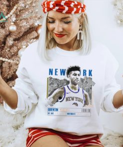 Quentin Grimes number 6 New York Knicks basketball player paper poster shirt
