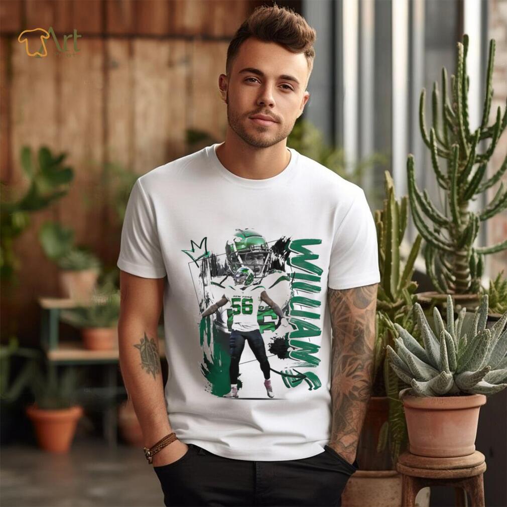 Quincy Williams number 56 New York Jets football player pose poster shirt Quincy Williams number 56 New York Jets football player pose poster shirt